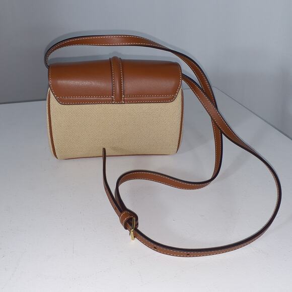 Celine 'Canvas 16' Tan Leather Trim Colorblock Bag Mini 2023 - Picture 3 of 6